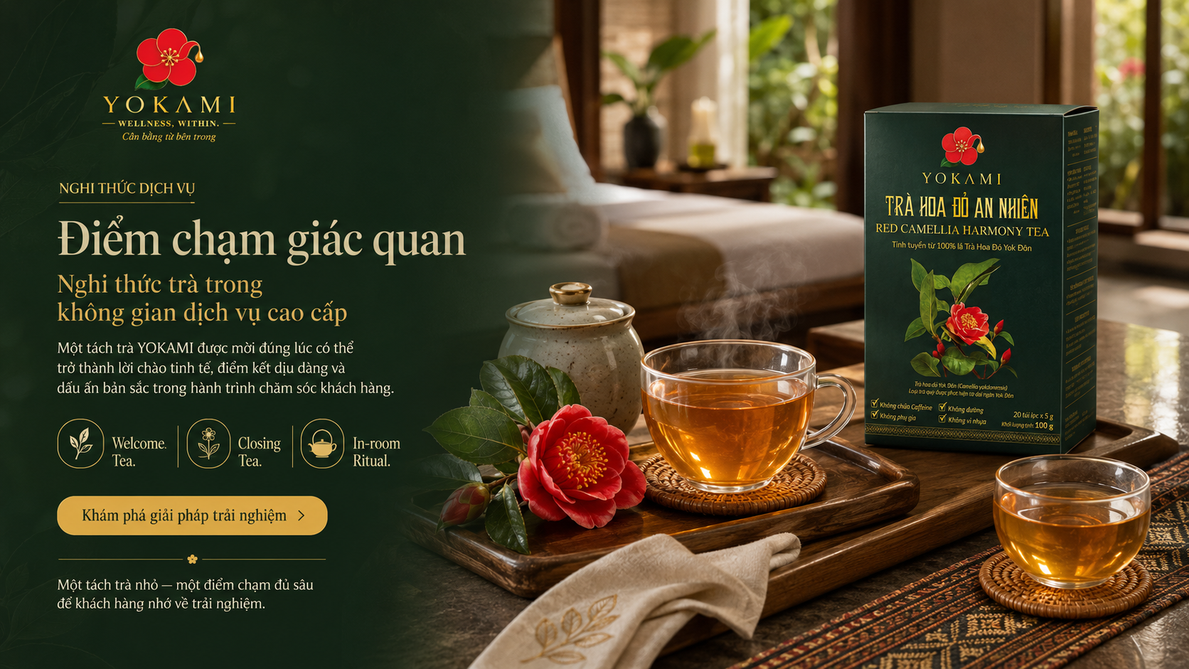 Điểm chạm giác quan: Nghi thức trà trong không gian dịch vụ cao cấp
