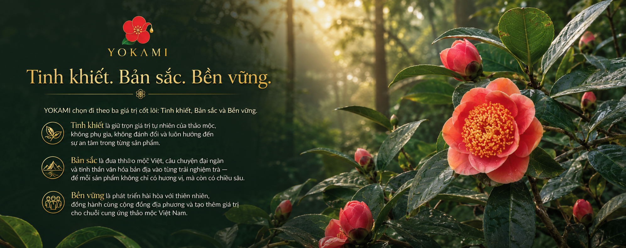 Tinh khiết. Bản sắc. Bền vững.