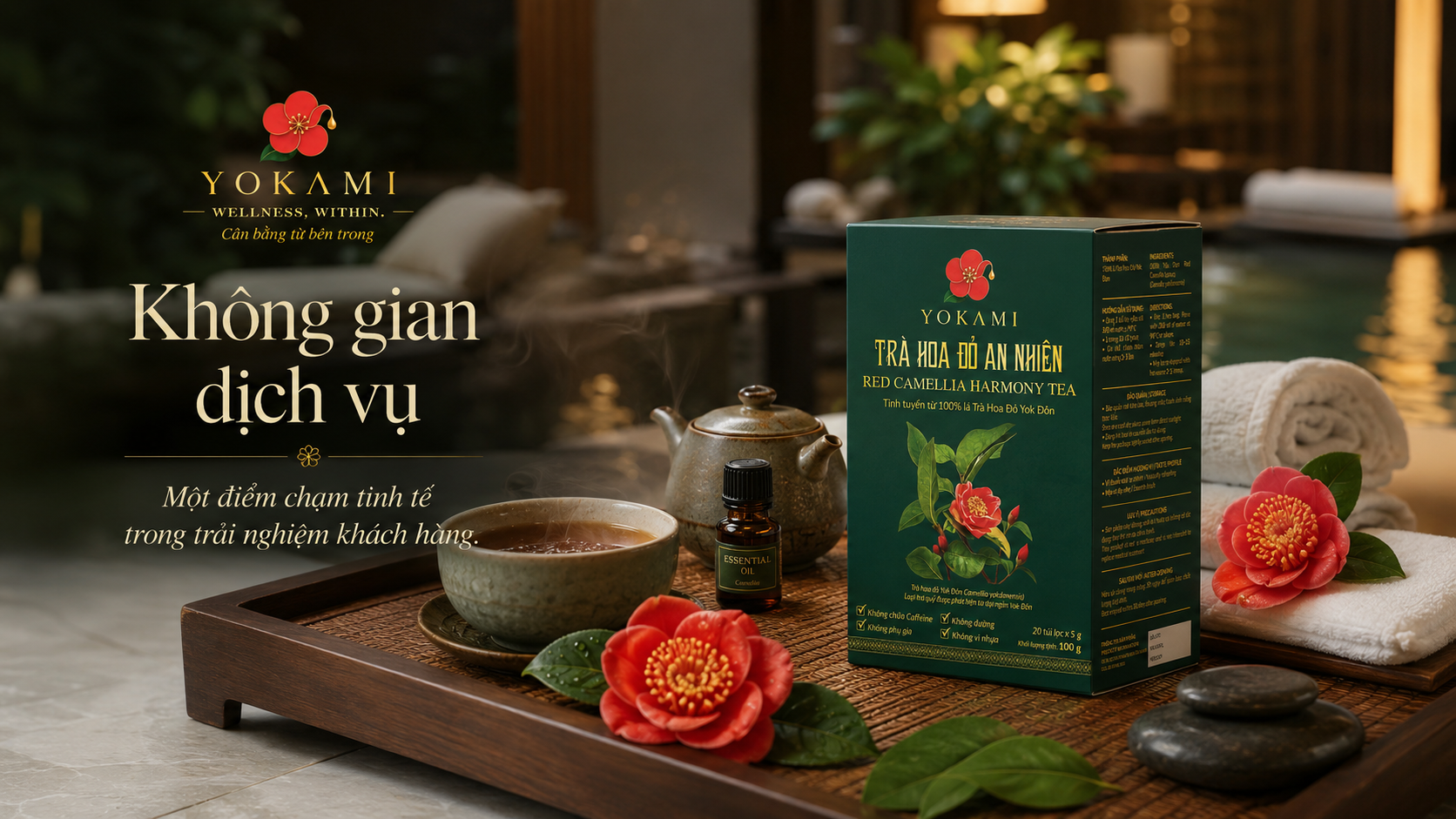 Không gian spa resort khách sạn cùng YOKAMI