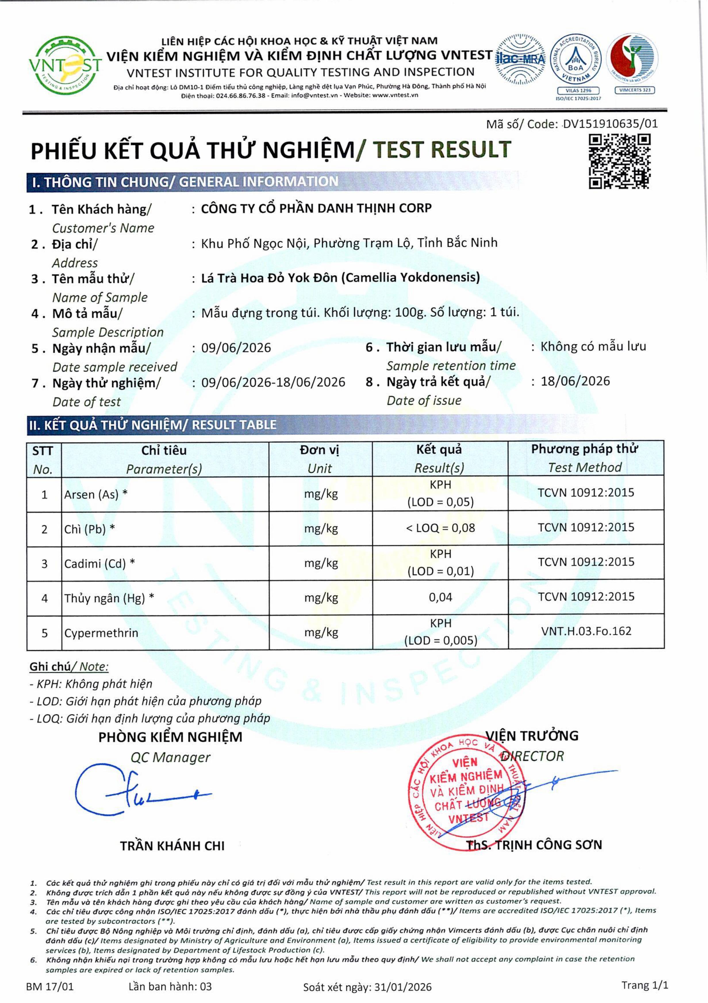 Trà Hoa Đỏ An Nhiên